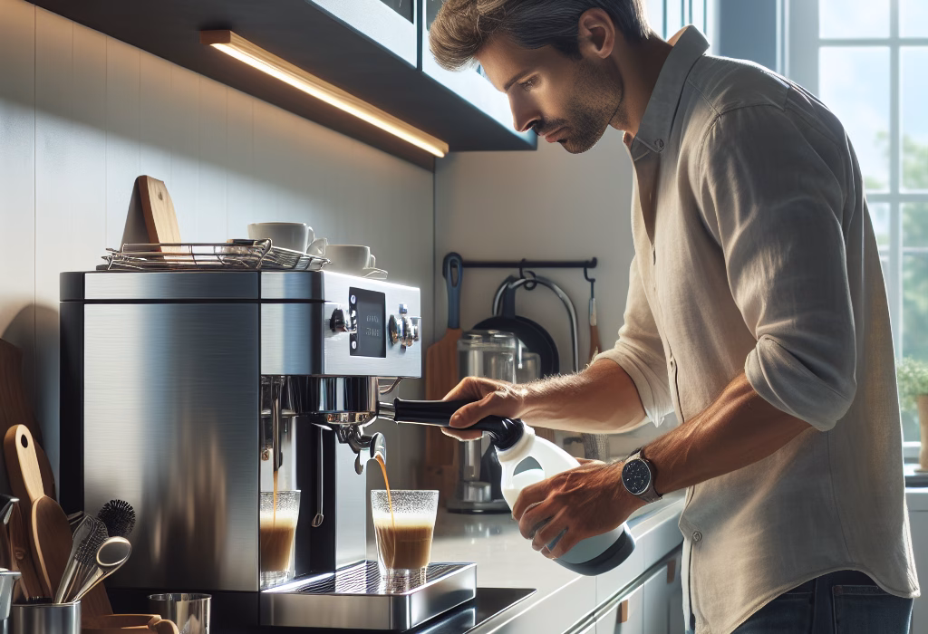 Як запустити чистку кавоварки Delonghi