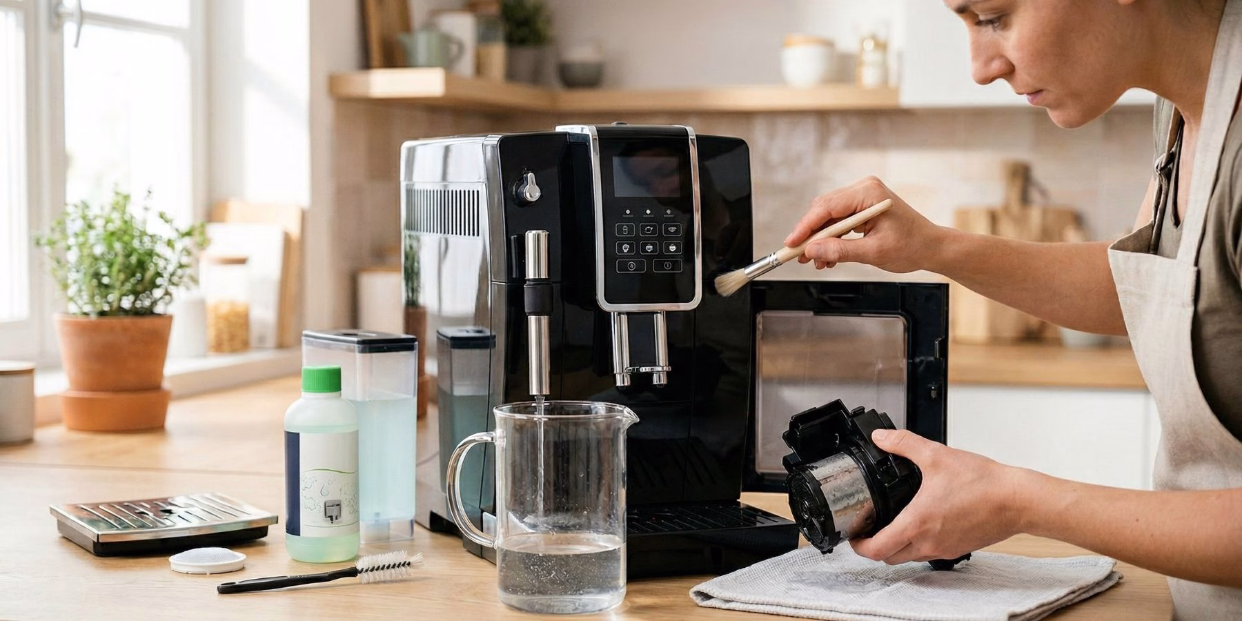 как почистить кофемашину DeLonghi