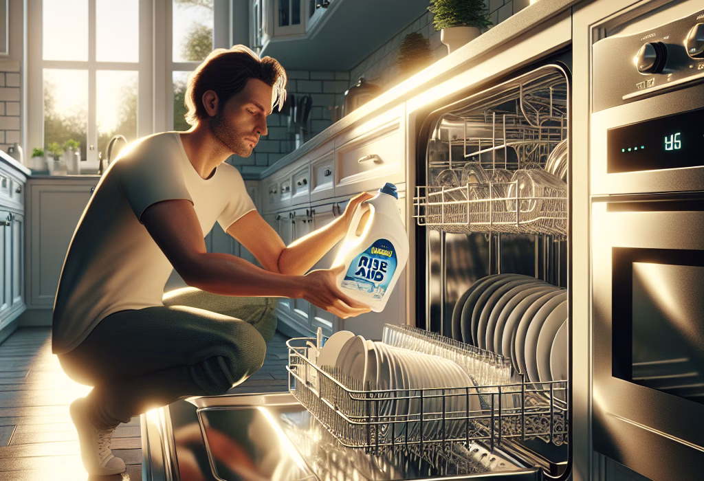 Куди заливати ополіскувач в посудомийку?